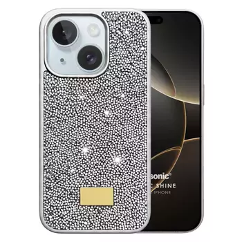 Microsonic Apple iPhone 15 Kılıf Cosmic Shine Gümüş