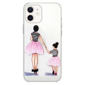 Microsonic iPhone 12 Mini Desenli Kılıf Anne ve Kız