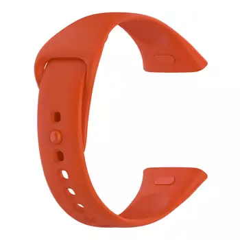 Microsonic Xiaomi Redmi Watch 3 Kordon, Silicone Sport Band Turuncu