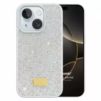 Microsonic Apple iPhone 15 Kılıf Cosmic Shine Beyaz