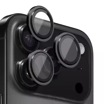Microsonic Apple iPhone 17 Pro Max Tekli Kamera Lens Koruma Camı Siyah