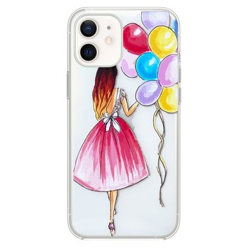 Microsonic iPhone 12 Mini Desenli Kılıf Balonlu Kız