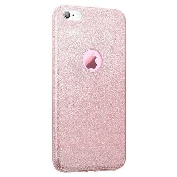 Microsonic Apple iPhone 6S Plus Kılıf Sparkle Shiny Rose Gold