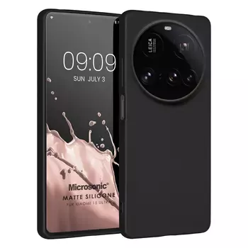 Microsonic Matte Silicone Xiaomi 15 Ultra Kılıf Siyah