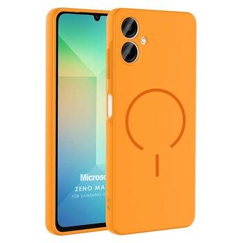 Microsonic Samsung Galaxy A06 Kılıf Zeno MagSafe Turuncu