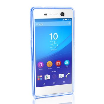 CaseUp Sony Xperia C5 Ultra Kılıf Transparent Soft Mavi