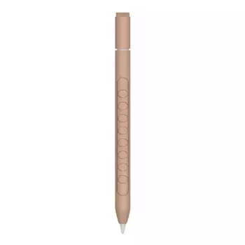 Microsonic Apple Pencil Pro Kılıf Mat Silikon Kahverengi