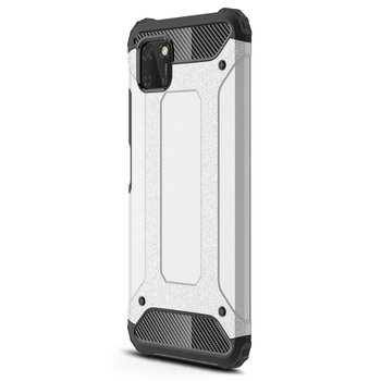 Microsonic Huawei Y5P Kılıf Rugged Armor Gümüş