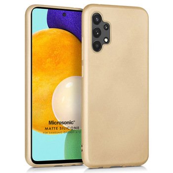 Microsonic Samsung Galaxy A72 Kılıf Matte Silicone Gold