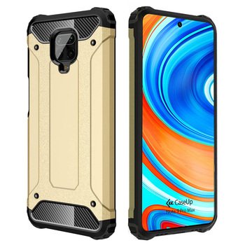 CaseUp Xiaomi Redmi Note 9 Pro Max Kılıf Tank Gold