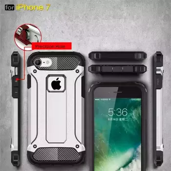 Microsonic Apple iPhone 8 Kılıf Rugged Armor Kırmızı