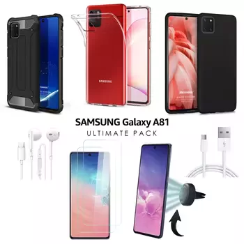 Microsonic Samsung Galaxy A81 Kılıf & Aksesuar Seti