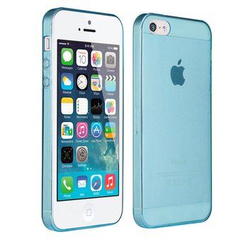 CaseUp Apple iPhone 5 Kılıf Transparent Soft Mavi