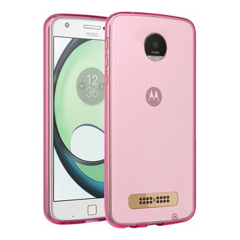 Microsonic Motorola Moto Z Kılıf Transparent Soft Pembe