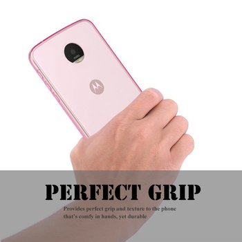 Microsonic Motorola Moto Z Kılıf Transparent Soft Pembe