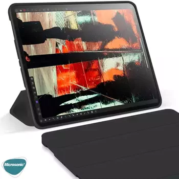 Microsonic Apple iPad Pro 11'' 2021 3. Nesil Kılıf (A2377-A2459-A2301-A2460) Smart Leather Case Pembe