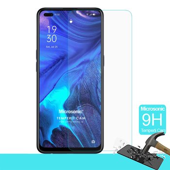 Microsonic Oppo Reno 4 Tempered Glass Cam Ekran Koruyucu