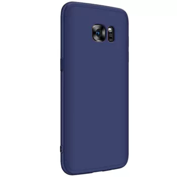 Microsonic Samsung Galaxy S7 Edge Kılıf Double Dip 360 Protective Lacivert