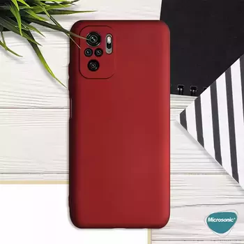 Microsonic Xiaomi Poco M5s Kılıf Matte Silicone Siyah