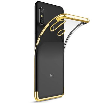 Microsonic Xiaomi Redmi S2 Kılıf Skyfall Transparent Clear Gold