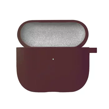 Microsonic Airpods 4.Nesil / ANC Liquid Silicone Lansman Bordo