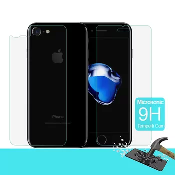 Microsonic Full Body Temperli Cam Ekran koruyucu iPhone 8 Ön + Arka