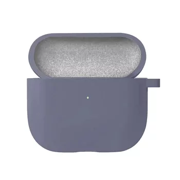 Microsonic Airpods 4.Nesil / ANC Liquid Silicone Lansman Lavanta Grisi