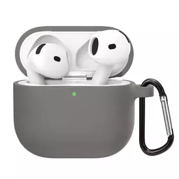 Microsonic Airpods 4.Nesil / ANC Liquid Silicone Lansman Gri
