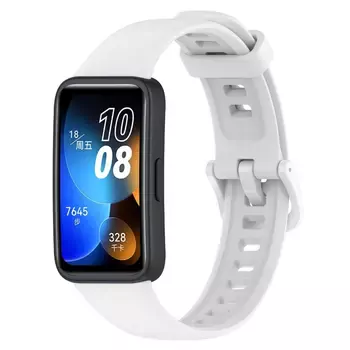 Microsonic Huawei Band 8 Kordon, Silicone Sport Band Beyaz