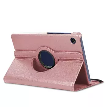 Microsonic Huawei MatePad SE Kılıf 360 Rotating Stand Deri Rose Gold