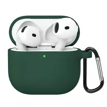 Microsonic Airpods 4.Nesil / ANC Liquid Silicone Lansman Koyu Yeşil