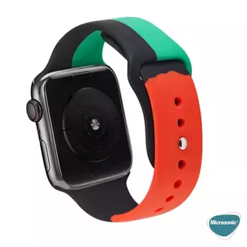 Microsonic Apple Watch Series 6 40mm Silikon Kordon Black Unity