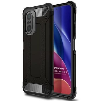 Microsonic Xiaomi Redmi K40 Pro Kılıf Rugged Armor Siyah