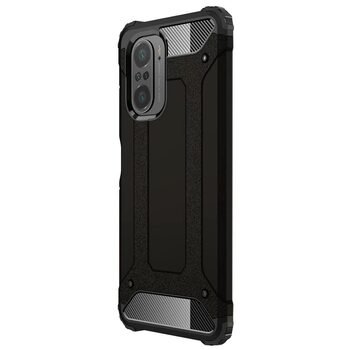 Microsonic Xiaomi Redmi K40 Pro Kılıf Rugged Armor Siyah