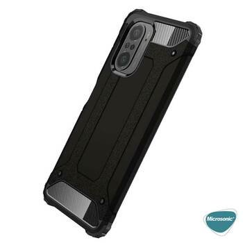 Microsonic Xiaomi Redmi K40 Pro Kılıf Rugged Armor Siyah