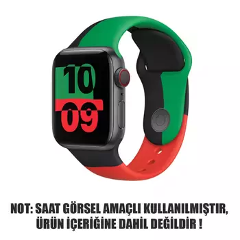 Microsonic Apple Watch Series 3 38mm Silikon Kordon Black Unity