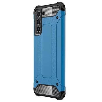 Microsonic Samsung Galaxy S21 FE Kılıf Rugged Armor Mavi