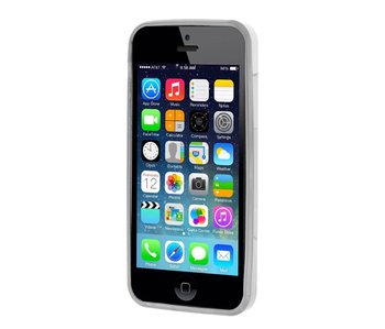 CaseUp Apple iPhone 5 Lazer Kesim Silikon Kılıf Gümüş