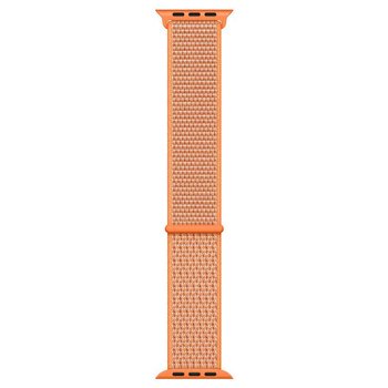 Microsonic Apple Watch Series 2 42mm Nylon Loop Kordon Spicy Orange