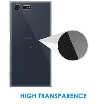 Microsonic Sony Xperia X Compact Kılıf Transparent Soft Pembe