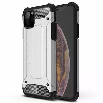 Microsonic Apple iPhone 11 Pro Max (6.5'') Kılıf Rugged Armor Gümüş