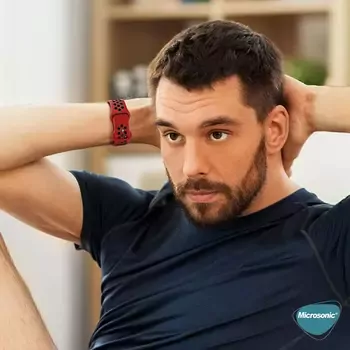 Microsonic Apple Watch Ultra 3 Kordon Rainbow Band Pembe Beyaz