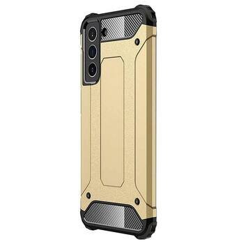 Microsonic Samsung Galaxy S21 FE Kılıf Rugged Armor Gold