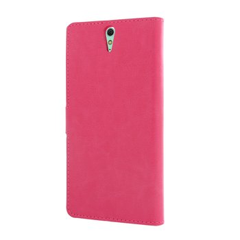 CaseUp Sony Xperia C5 Ultra Cüzdanlı Suni Deri Kılıf Pembe