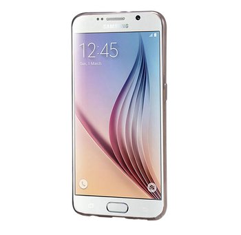 CaseUp Samsung Galaxy S6 Kılıf Transparent Soft Siyah