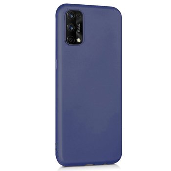 Microsonic Realme 7 Pro Kılıf Matte Silicone Lacivert