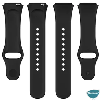 Microsonic Xiaomi Redmi Watch 3 Lite Kordon, Silicone Sport Band Turuncu