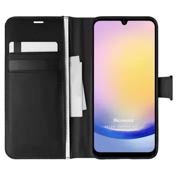 Microsonic Samsung Galaxy A26 Kılıf Delux Leather Wallet Siyah