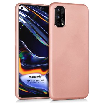 Microsonic Realme 7 Pro Kılıf Matte Silicone Rose Gold