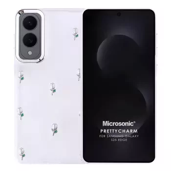Microsonic Samsung Galaxy S25 Edge Kılıf PrettyCharm Tulip